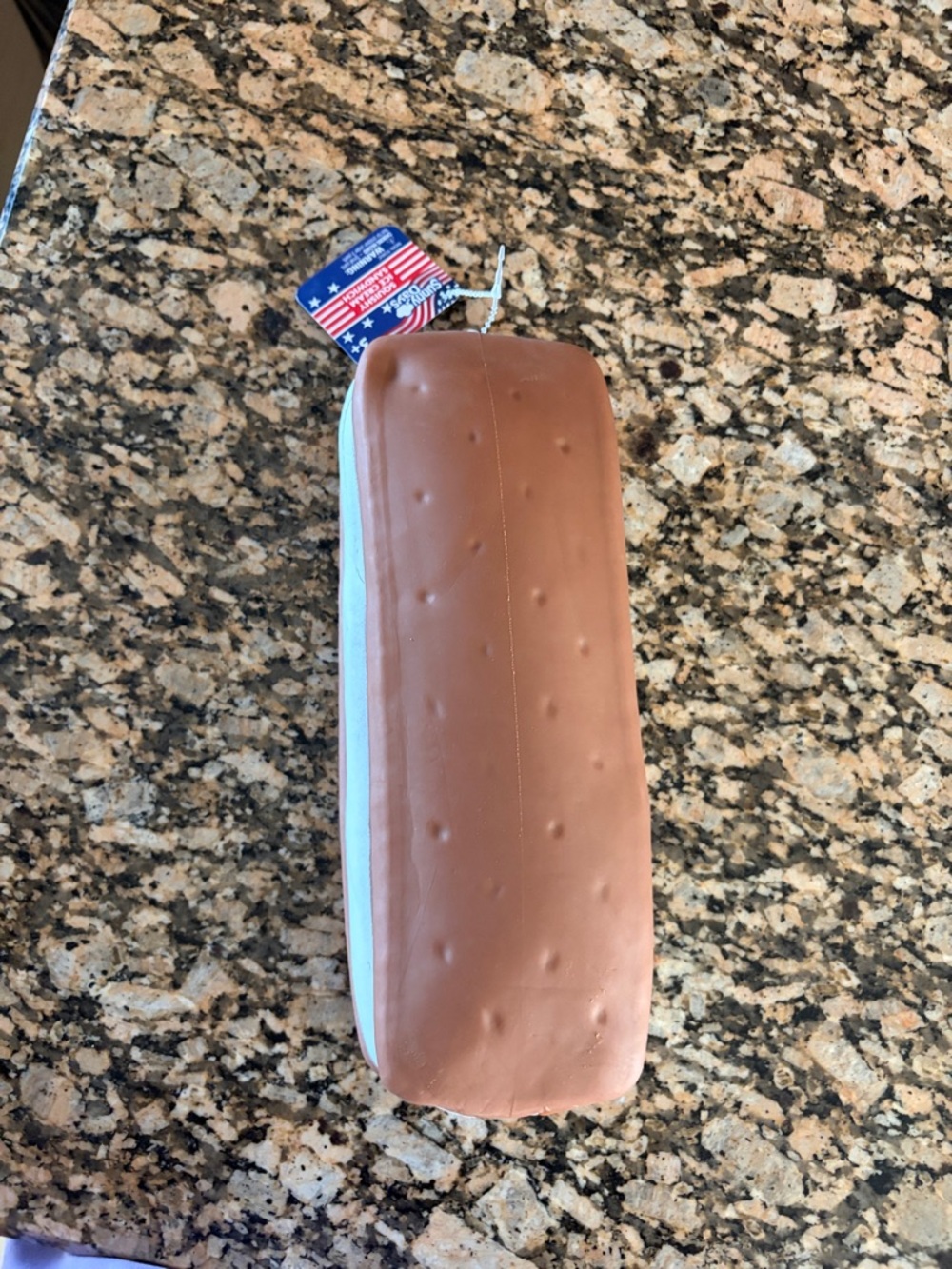 Brown & White smores squishy